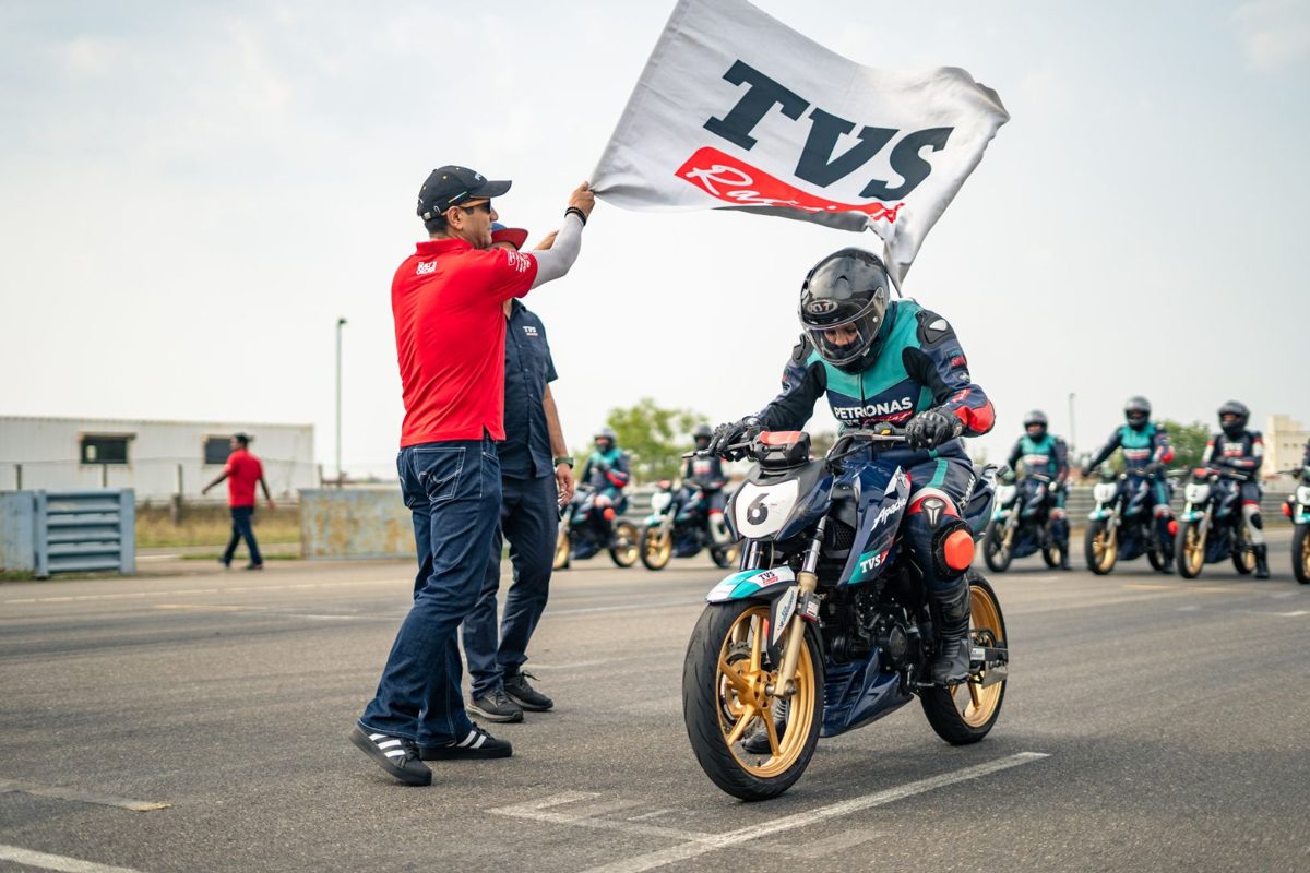 TVS Racing custom flag
